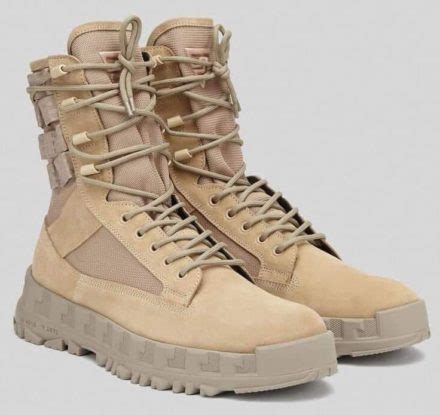 versace combat boots coyote brown